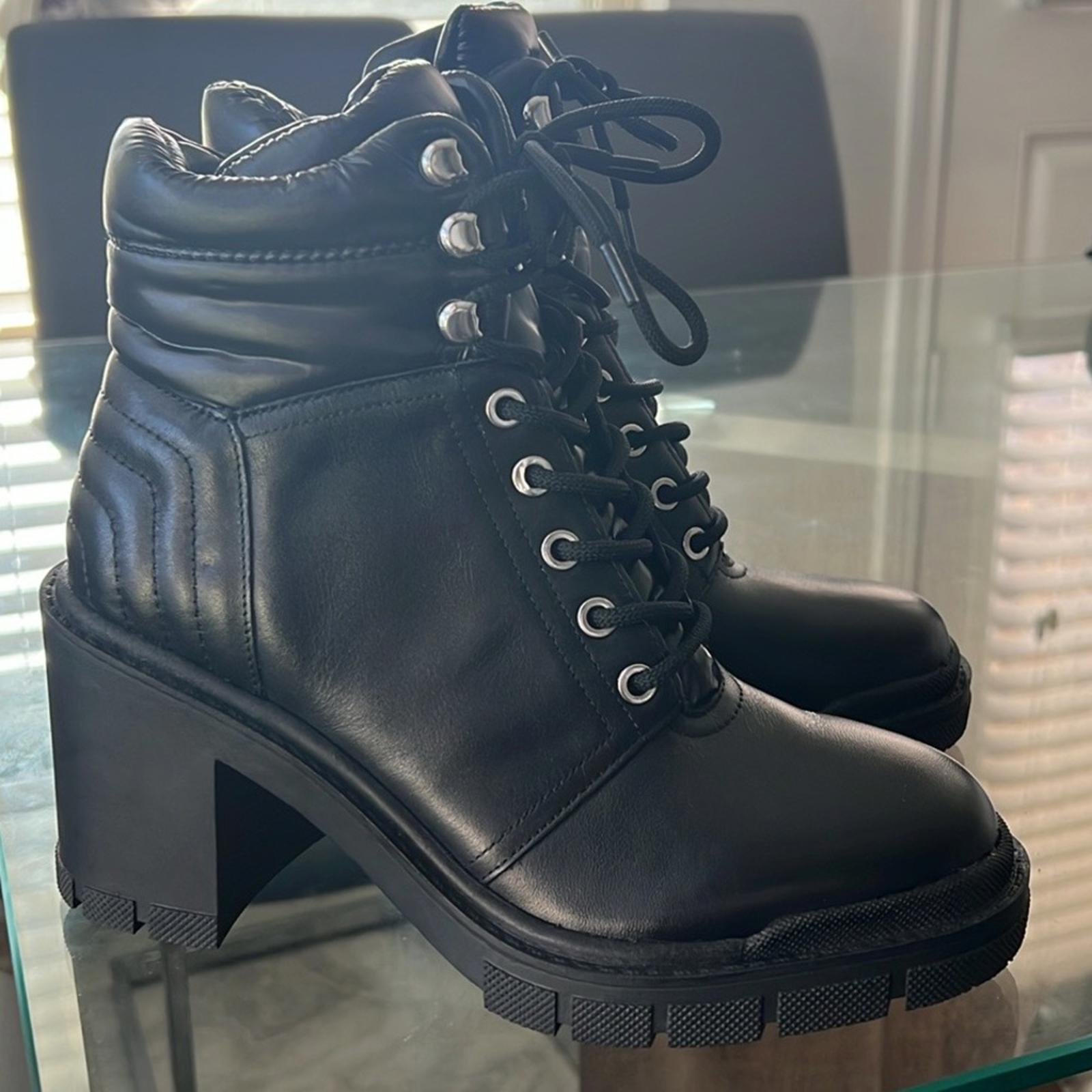 Marc Fisher LTD Velima Mixed Media Booties in Black, Size 7.5 NEW without Box