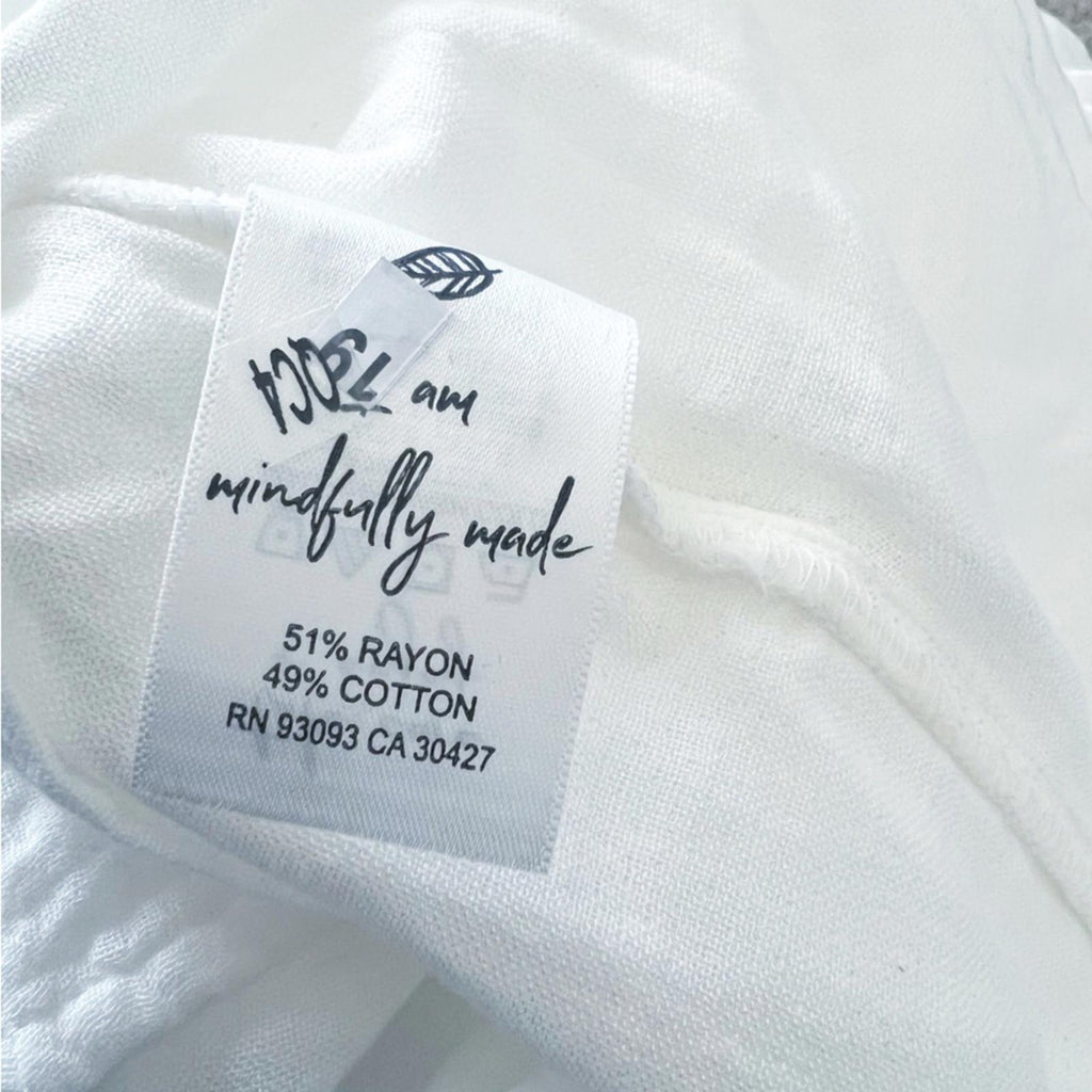 Nic+Zoe Double Gauze Open Front Sweater in White, Size S New w/Tag Retail $158