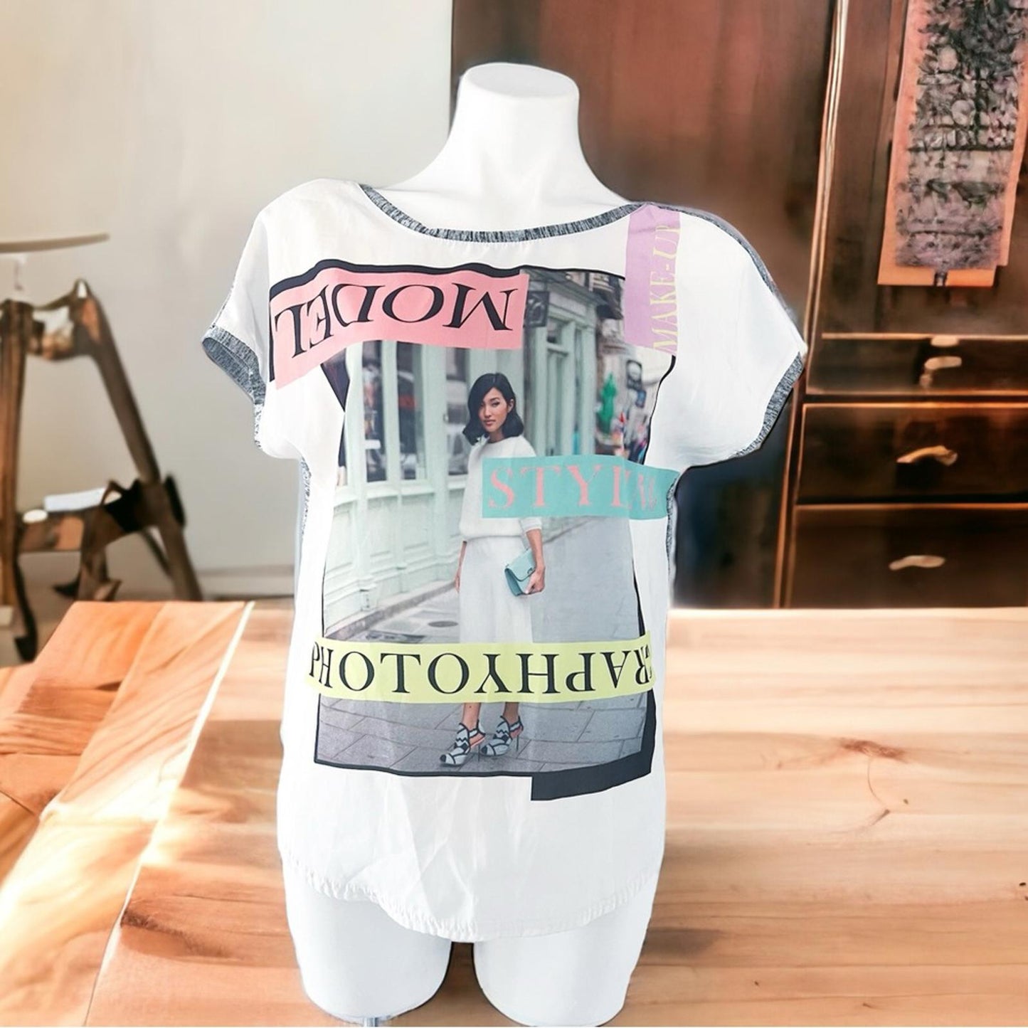 Zara W88 Collection One of a Kind Top, Size S (Made in Portugal)