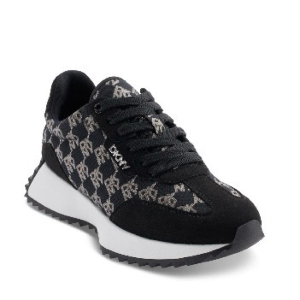 DKNY Women’s Naples Checkered Running Sneakers in Black, Size US 5/ EU 35, NEW