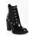 Alexander McQueen Tread Grommet Embellished Boots, Size 41 New +DustBag $1290