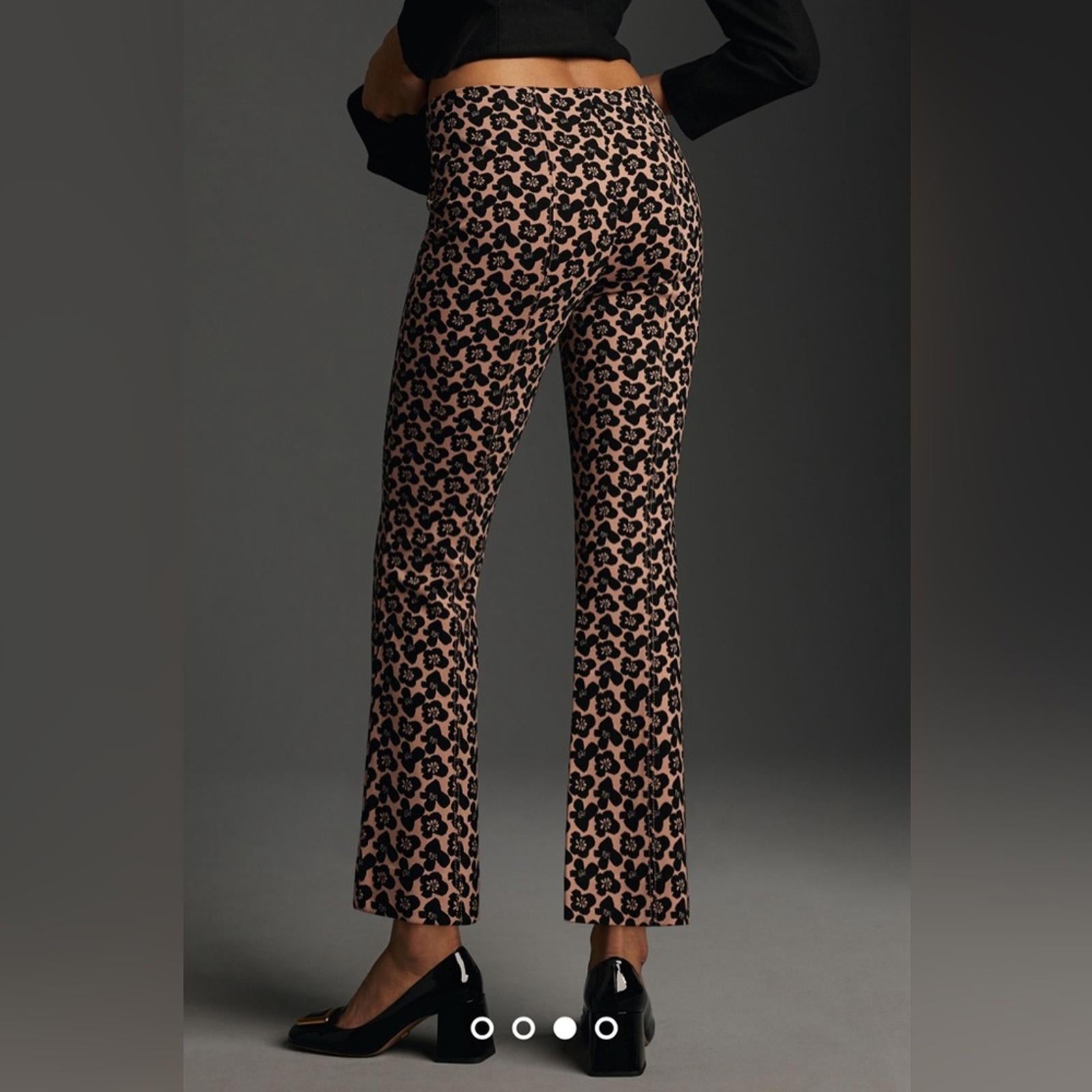 Anthropologie Maeve The Margot Kick-Flare Cropped Pants, Size S NEW w/o Tag