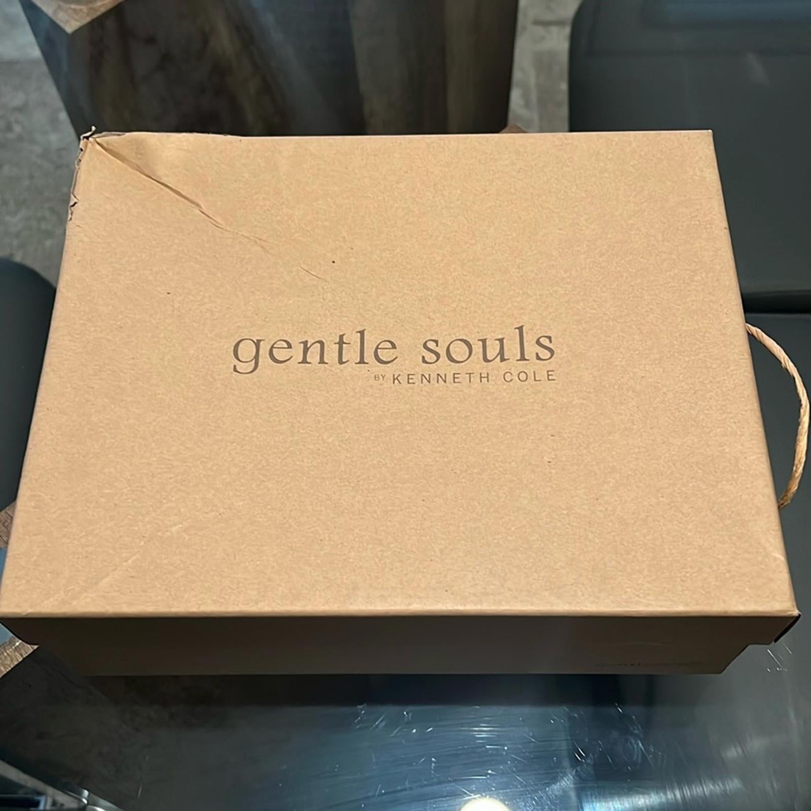Gentle Soul Noa Elastic Slip-On Leather Wedge Sandals, Size 5 New in Box $199