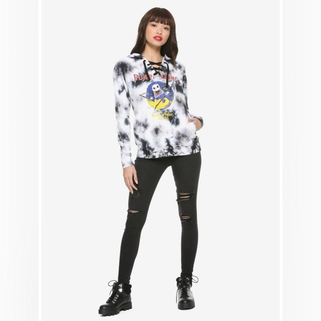 Disney The Nightmare Before Christmas Jack Tour Lace-Up Girls Hoodie XL NWT