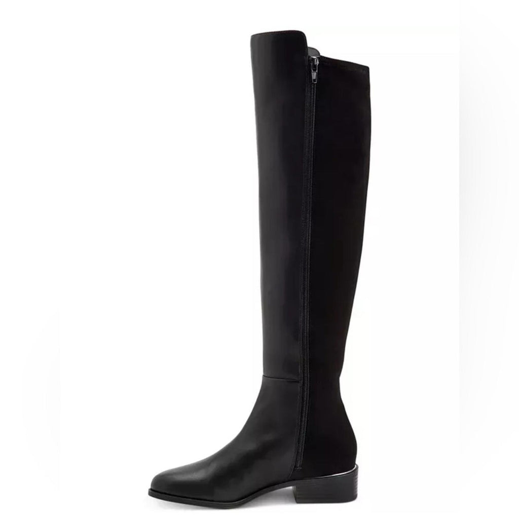 Alfani Ludlowe Black Leather Over-The-Knee Boots, Size 5.5 New in Box $169.50