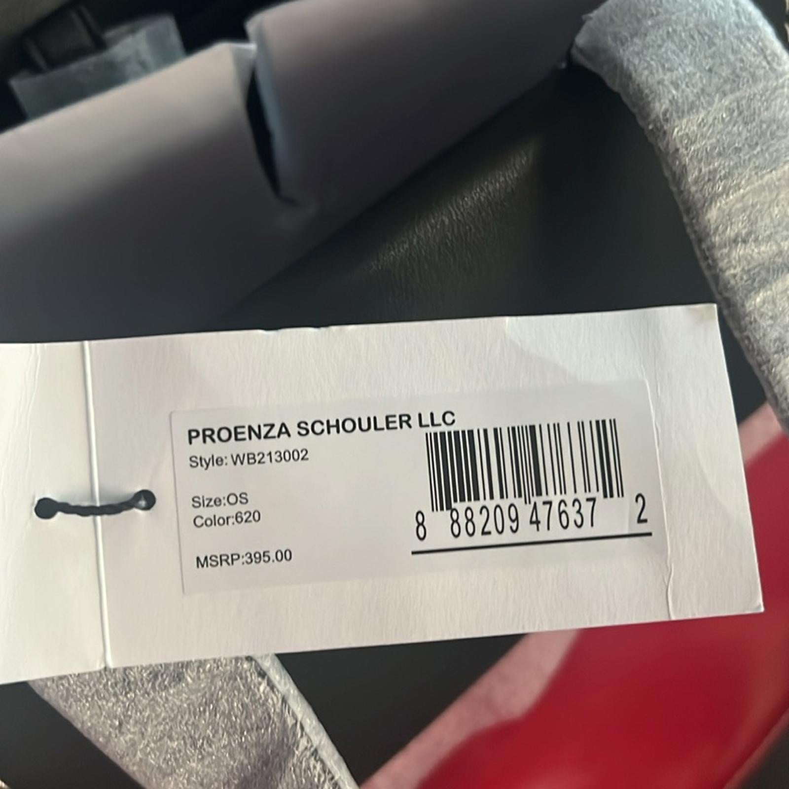 Proenza Schouler White Label Morris Large Coated Canvas Tote in Red, New w/Tag