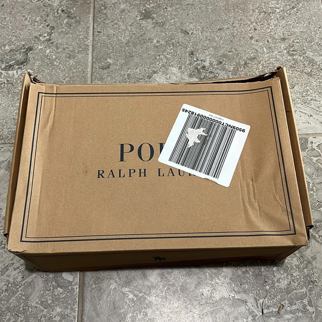 Polo Ralph Lauren Alston Leather Penny Loafers in Tan, NWT, Size 14