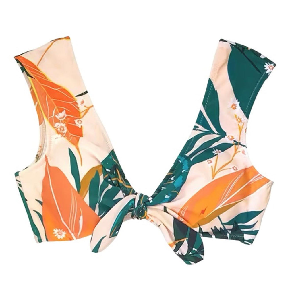 NWT Cupshe Bright Leafy Print Bikini Top, Size M New w/Tag (SOLD OUT)