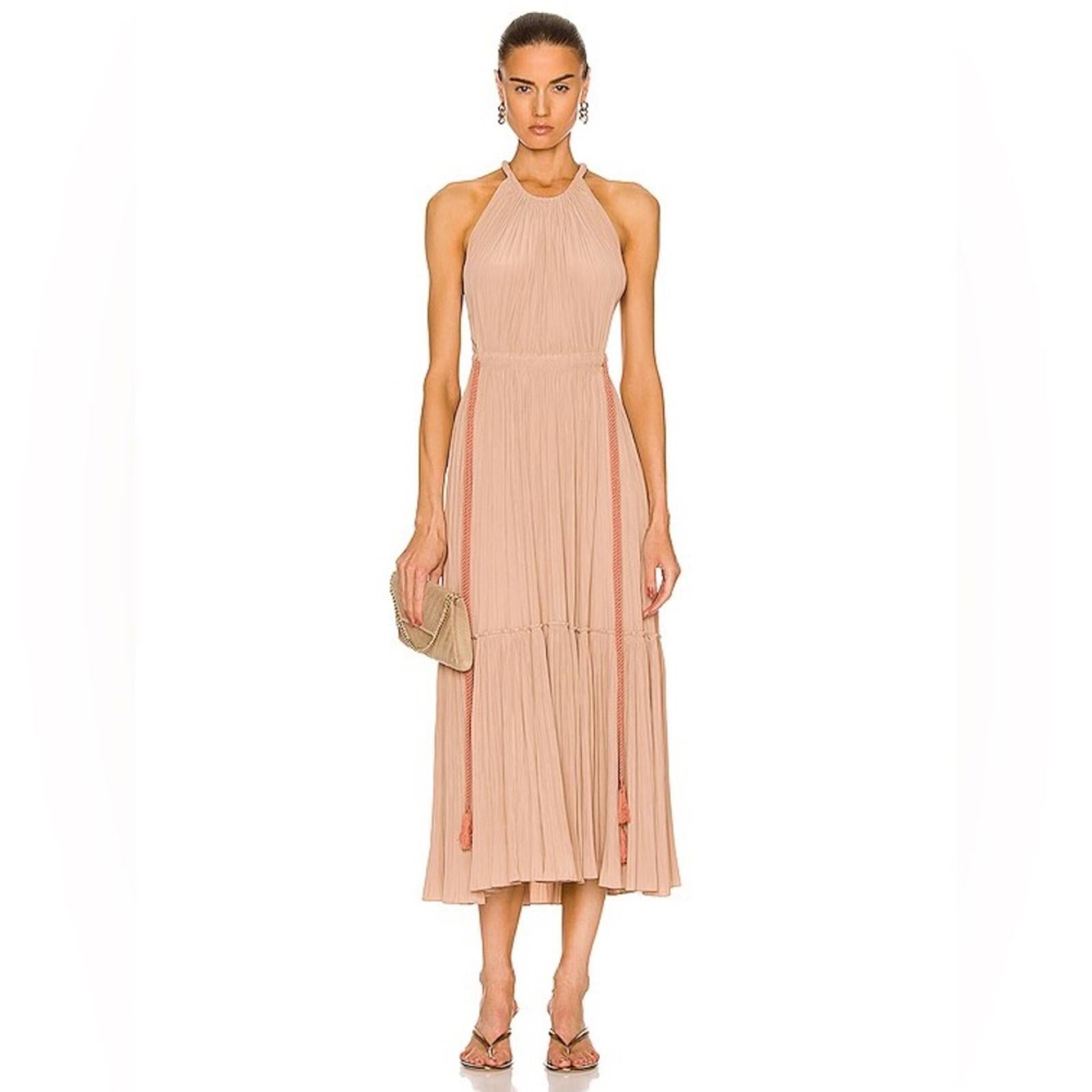 A.L.C. Ella Pleated Midi Dress, Size 0, New w/Tag, Revolve