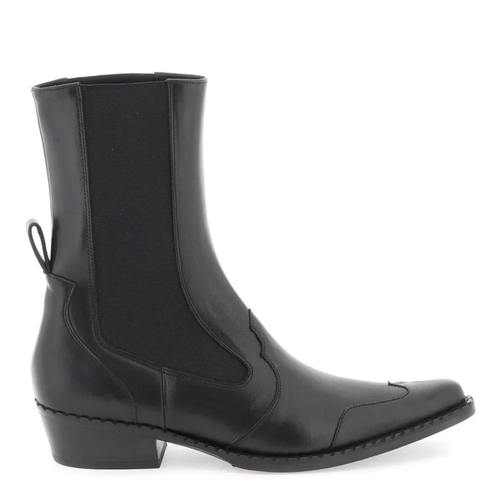 By Far Otis Chelsea Boots in Black Nappa Leather, Size 39 New in Box w/Dust Bag