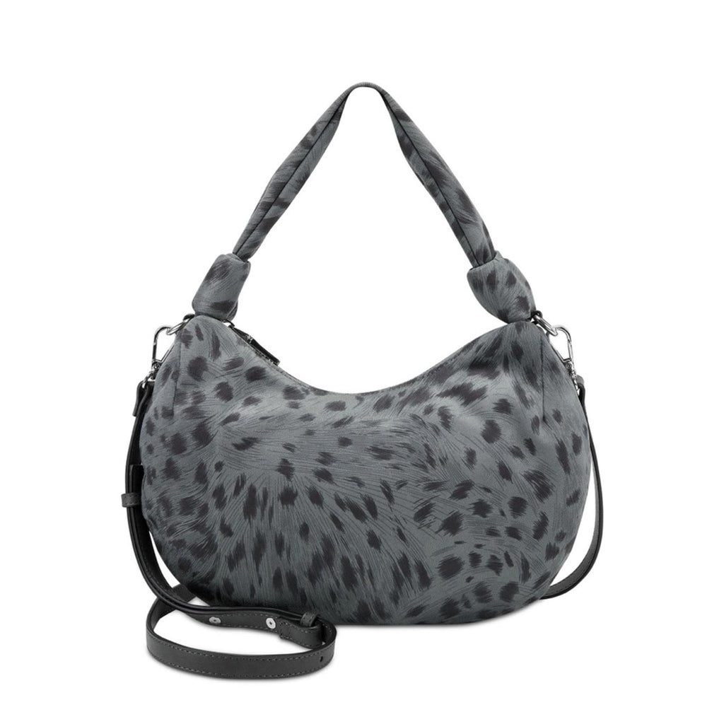 INC Gray Olivya Nylon 43 Removable Crossbody Strap Single Strap Hobo Handbag NEW