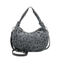 INC Gray Olivya Nylon 43 Removable Crossbody Strap Single Strap Hobo Handbag NEW