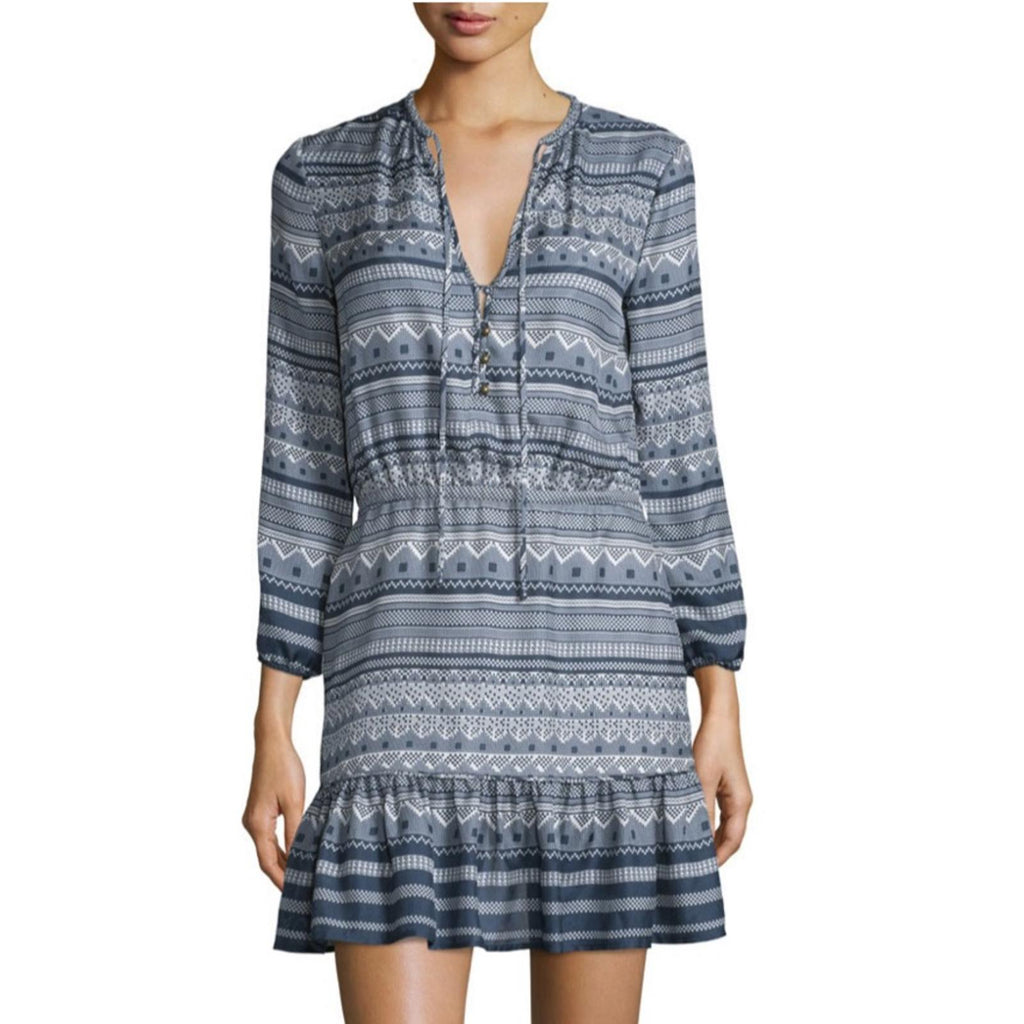 Veronica Beard Agathe Silk Multipattern Dress, Size 8 Retail $595 (Excellent)