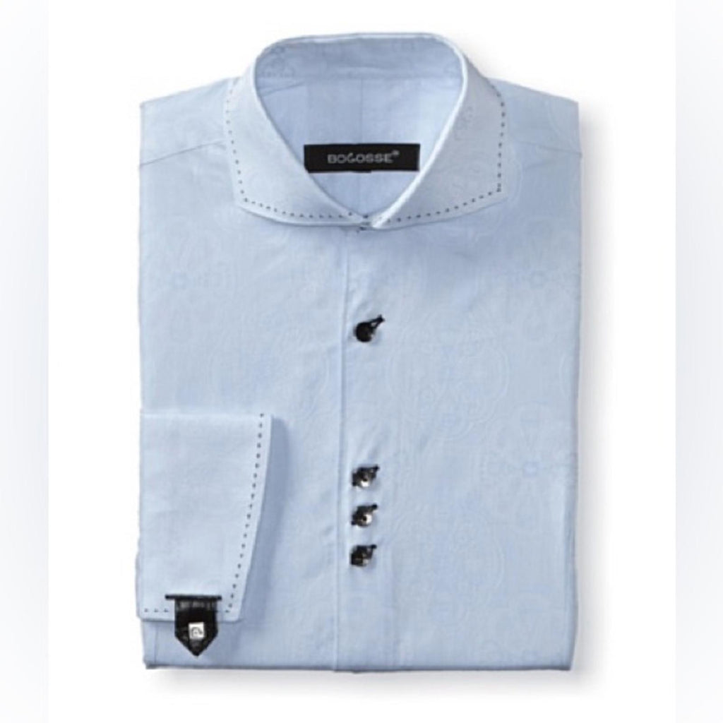Bogosse Rey 85 BEIGE Button-Up Dress Shirt, NWT, Size 7(3X)
