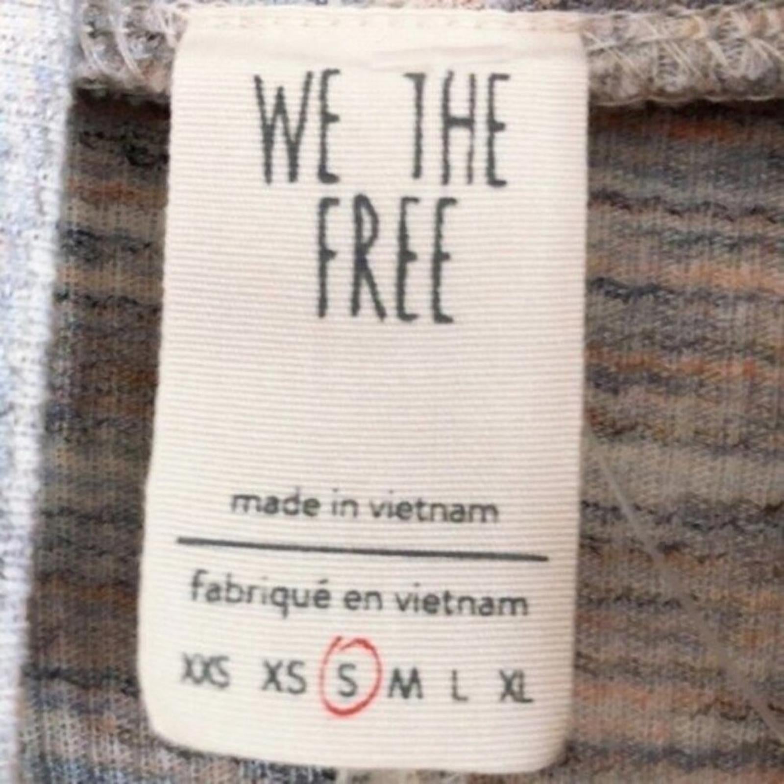 Free People Stone Cold Turtleneck Knit Top/Sweater w/Split Back Size S New w/Tag