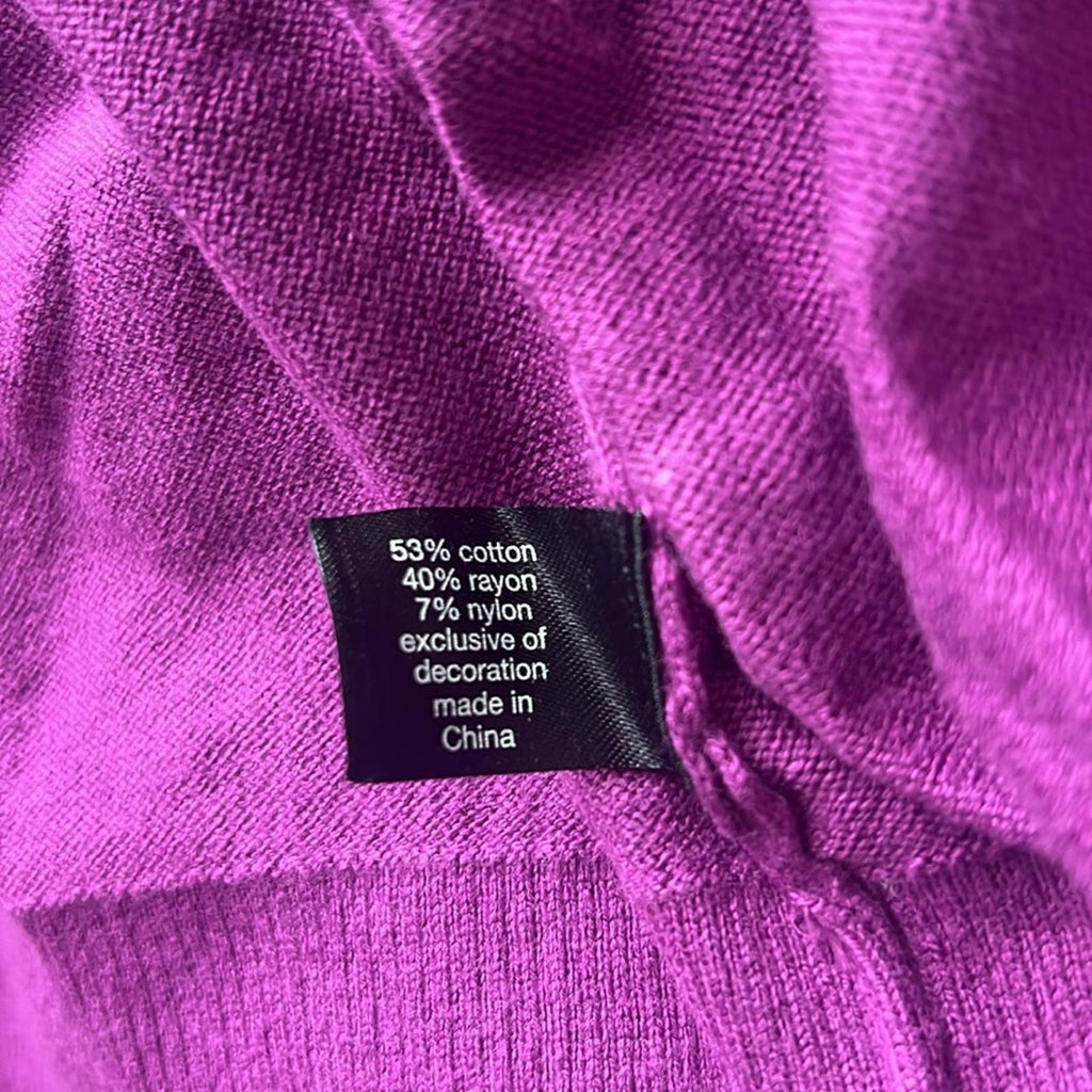 Lane Bryant Sequin Star Graphic Sweater in Fuchsia, Size 26/28 New w/Tag
