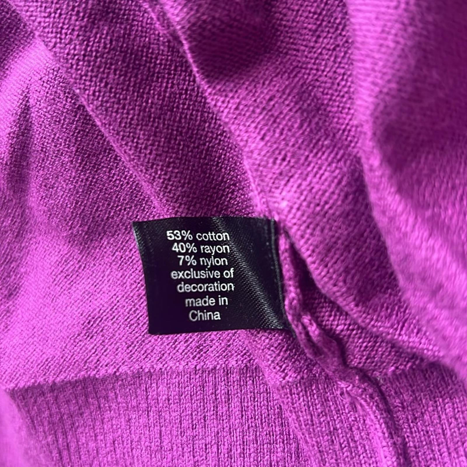 Lane Bryant Sequin Star Graphic Sweater in Fuchsia, Size 26/28 New w/Tag