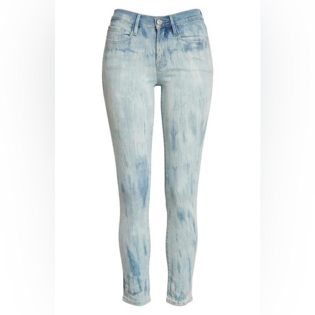 Frame Denim Le Skinny Jeanne Mid-Rise Jeans Medium Wash, Size 34 (fits like 32)