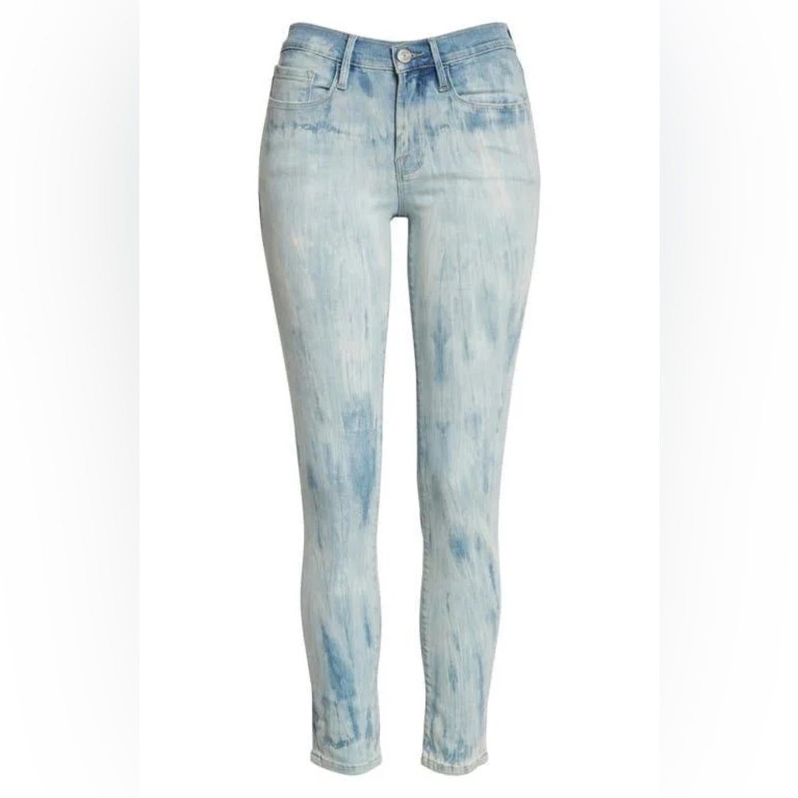 Frame Denim Le Skinny Jeanne Mid-Rise Jeans Medium Wash, Size 34 (fits like 32)