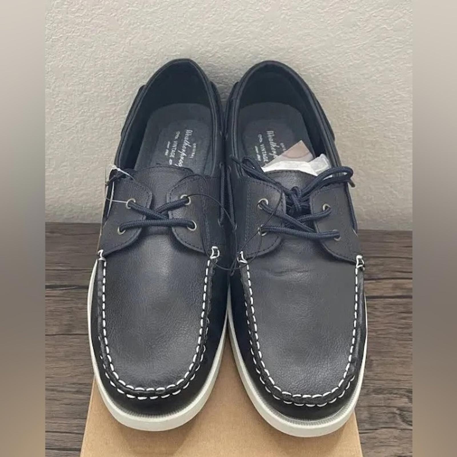 Weatherproof Vintage Men’s Benny Boat Shoes, Navy Size 11M New in Box Retail $75