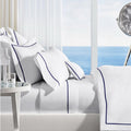 Ralph Lauren Home Organic Cotton Percale Palmer Queen Flat Sheet, Loft Gray, NEW