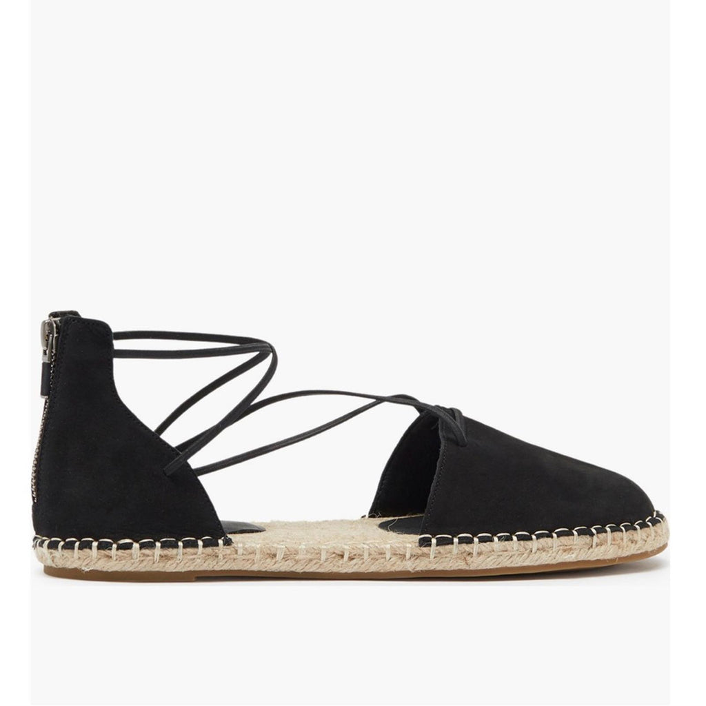 Eileen Fisher Lace-Up Espadrille Black Sandals, Size 11 EXCELLENT! $160