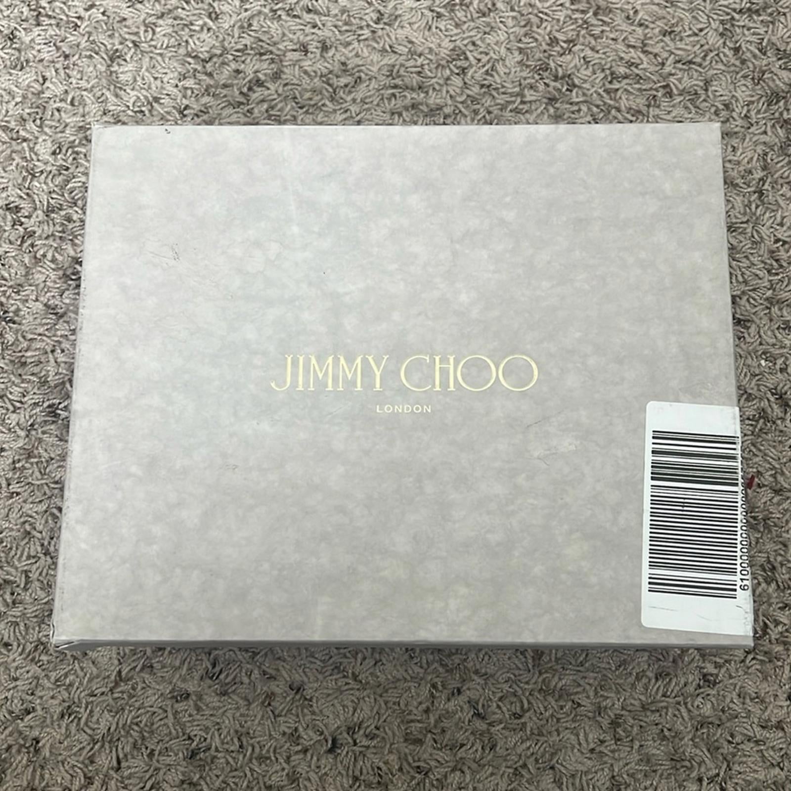 Jimmy Choo Meira 85 Embellished High Heel Sandals, Size 39.5 NEW in Box