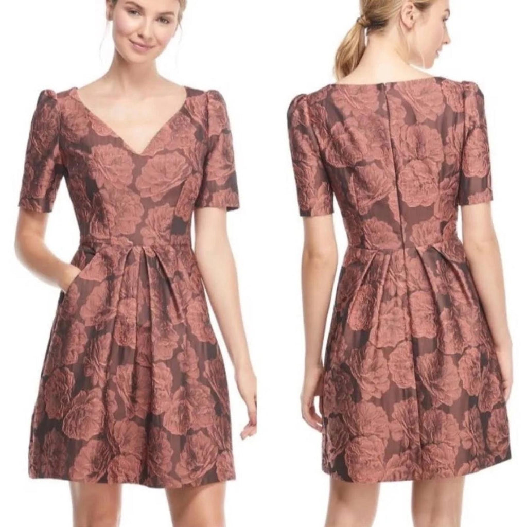 Gal Meets Glam Ingrid Jacquard Fit & Flare Dress, Size 2 New w/Tag