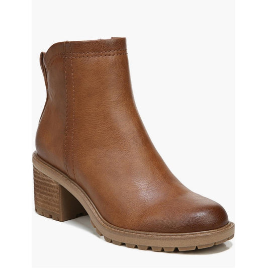 Zodiac Greyson Block Heel Boots in Cognac Size 6.5 New w/o Box Retail $149