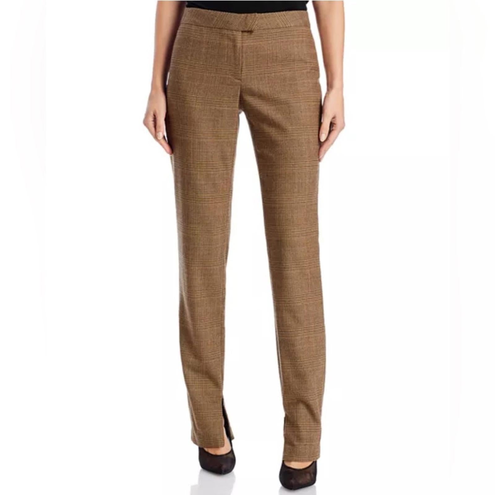 rag & bone Rebecca Glen Plaid Pants in Brown/Beige, Size 2 NEW w/Tag $375
