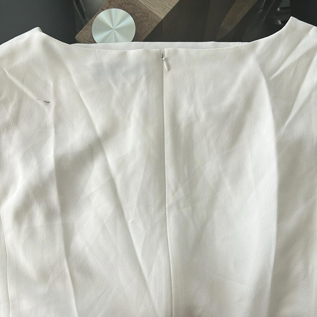 KASPER Stretch Crepe Sleeveless Sheath Dress in Vanilla Ice New w/Tag