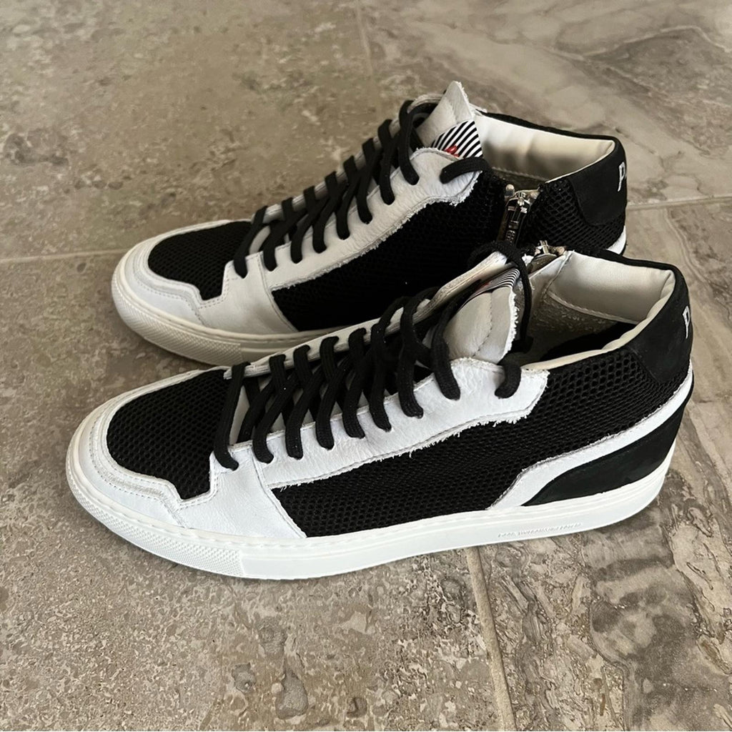 P448 Zac Mid-Top Fashion Sneakers, Made in Italy), Size EU 42 New w/o Box