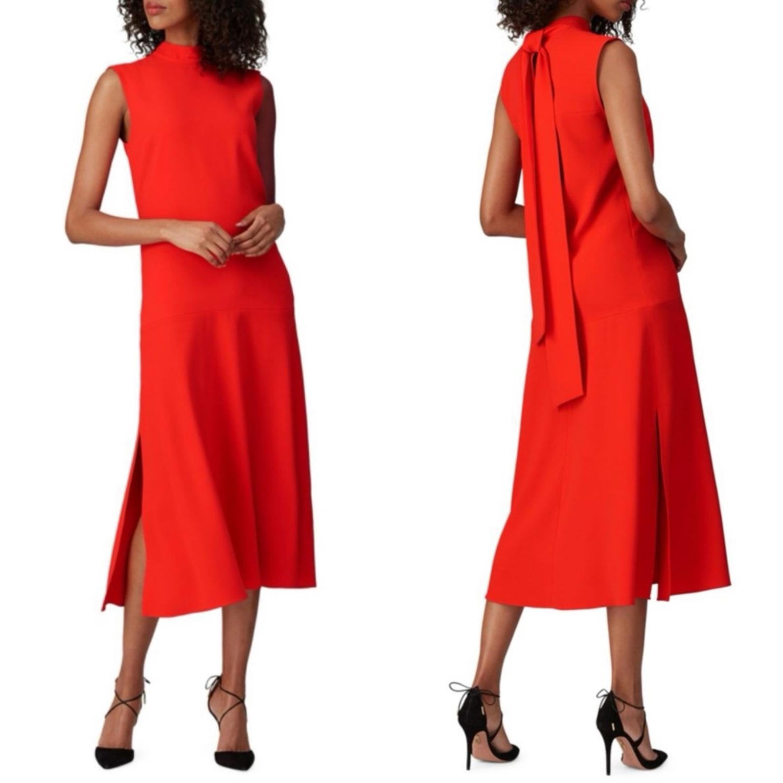 Victoria Beckham Back Tie Midi Shift Dress, Size UK 6, US 2 EXCELLENT!