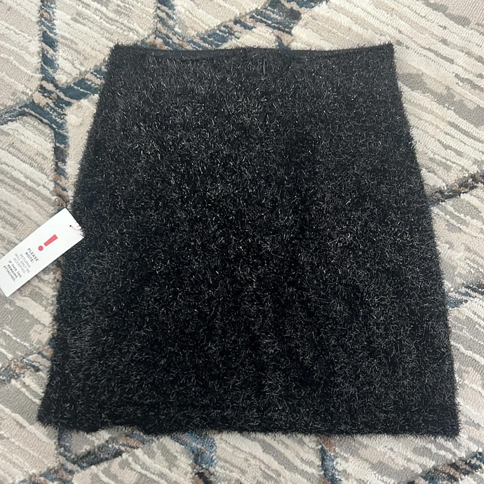 BARDOT Lurex Mini Skirt in Black, Size XS New w/Tag
