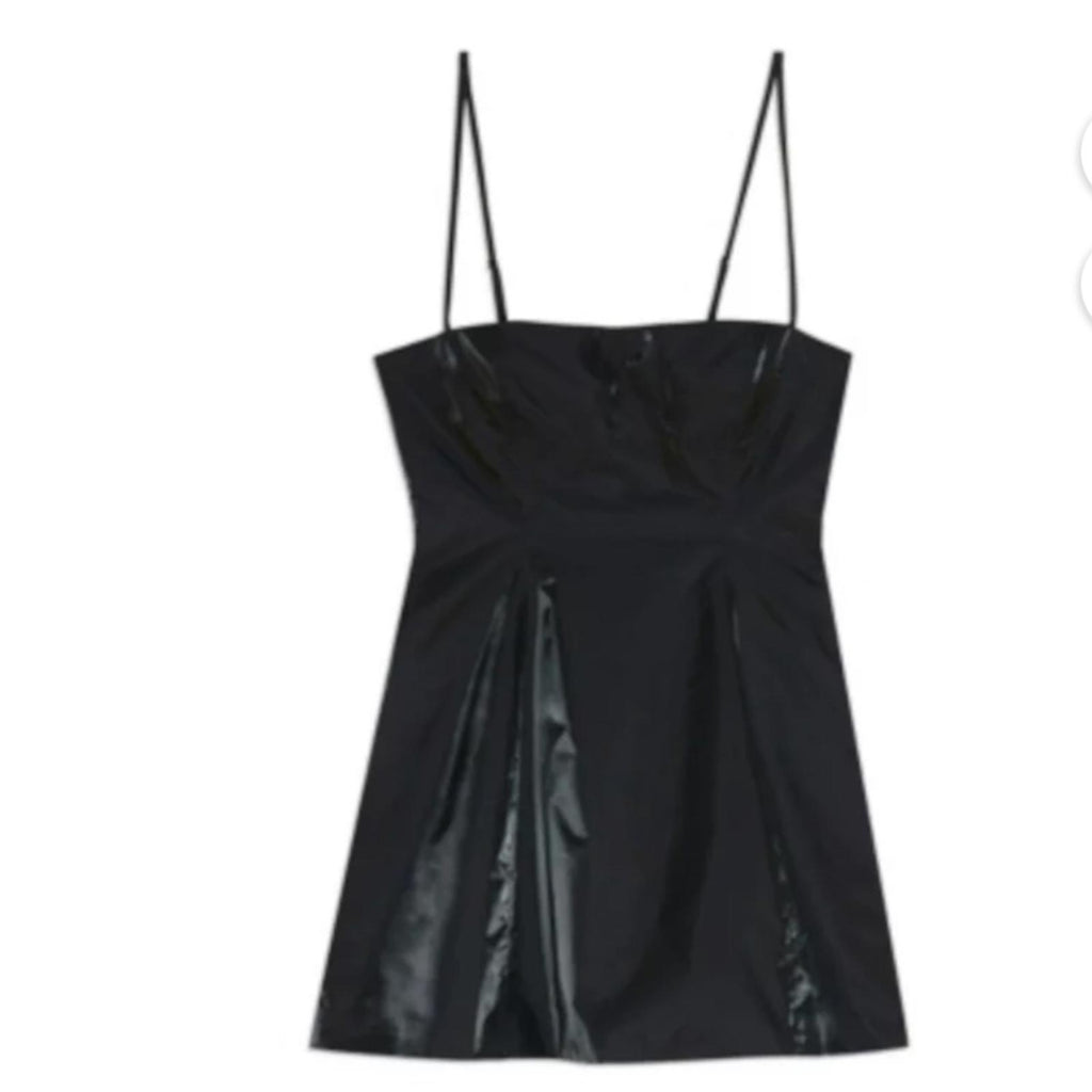 Danielle x Macy’s Fit & Flare Mini Dress w/Pockets in Black, Size 16 NWT $89