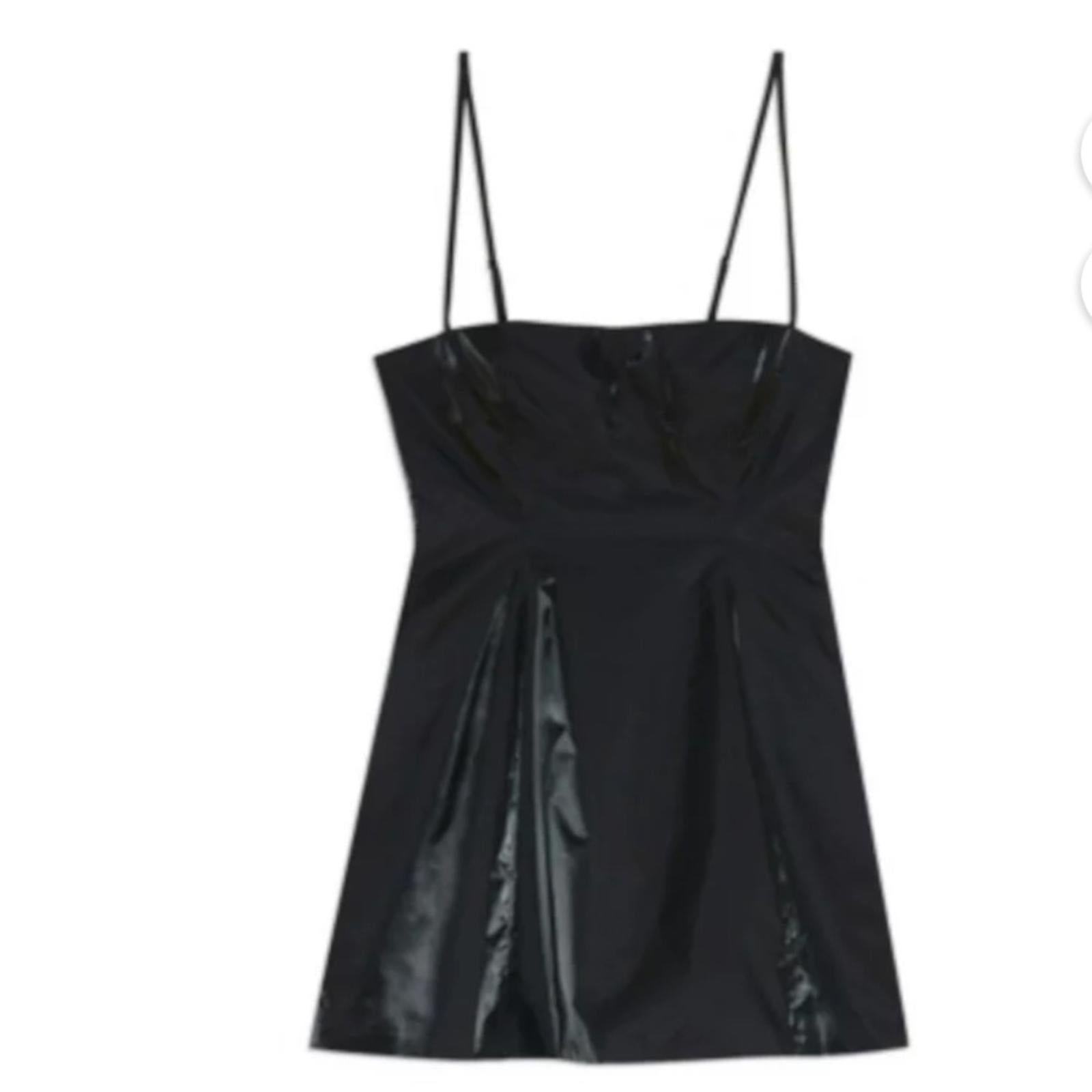 Danielle x Macy’s Fit & Flare Mini Dress w/Pockets in Black, Size 16 NWT $89