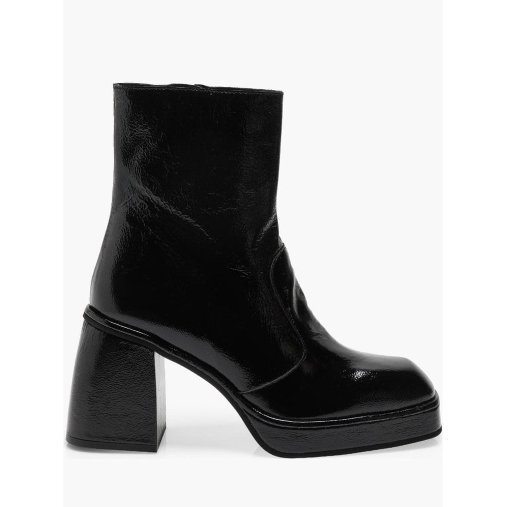 Free People Ruby Platform Bootie in Black Patent, Size EU39 | US9 New in Box