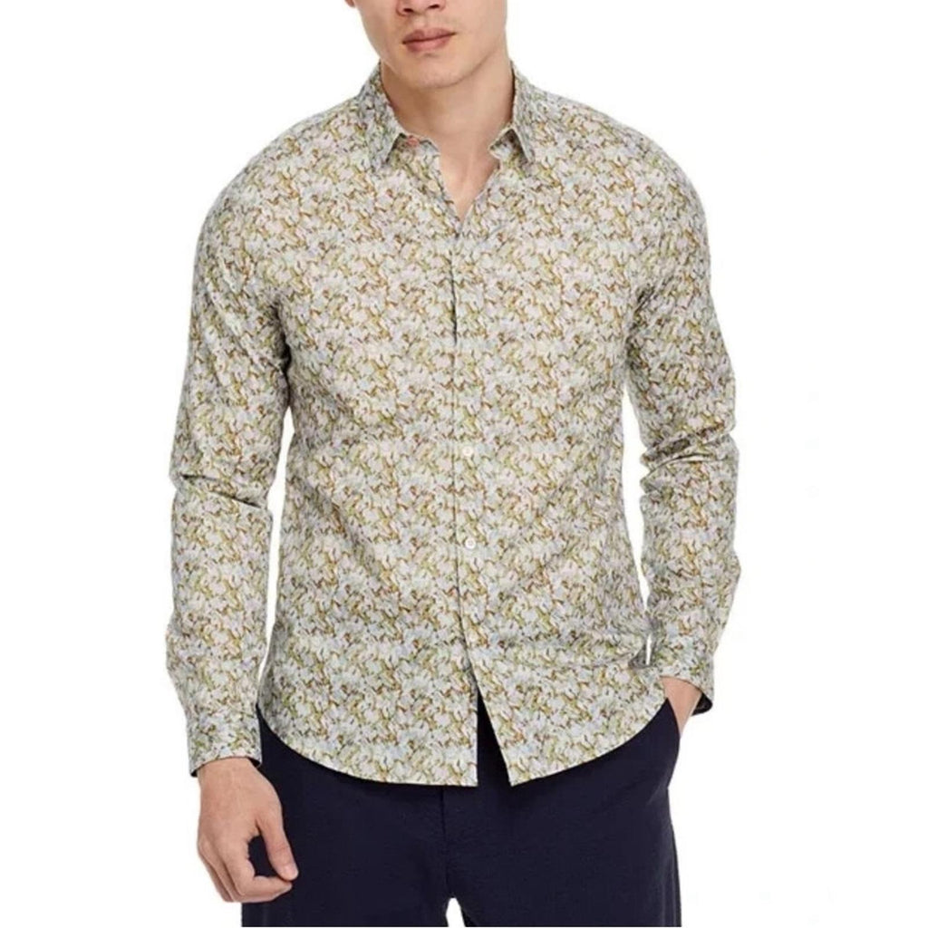 PS Paul Smith Slim Fit Long Sleeve Button Front Men's Shirt, Size S, NEW