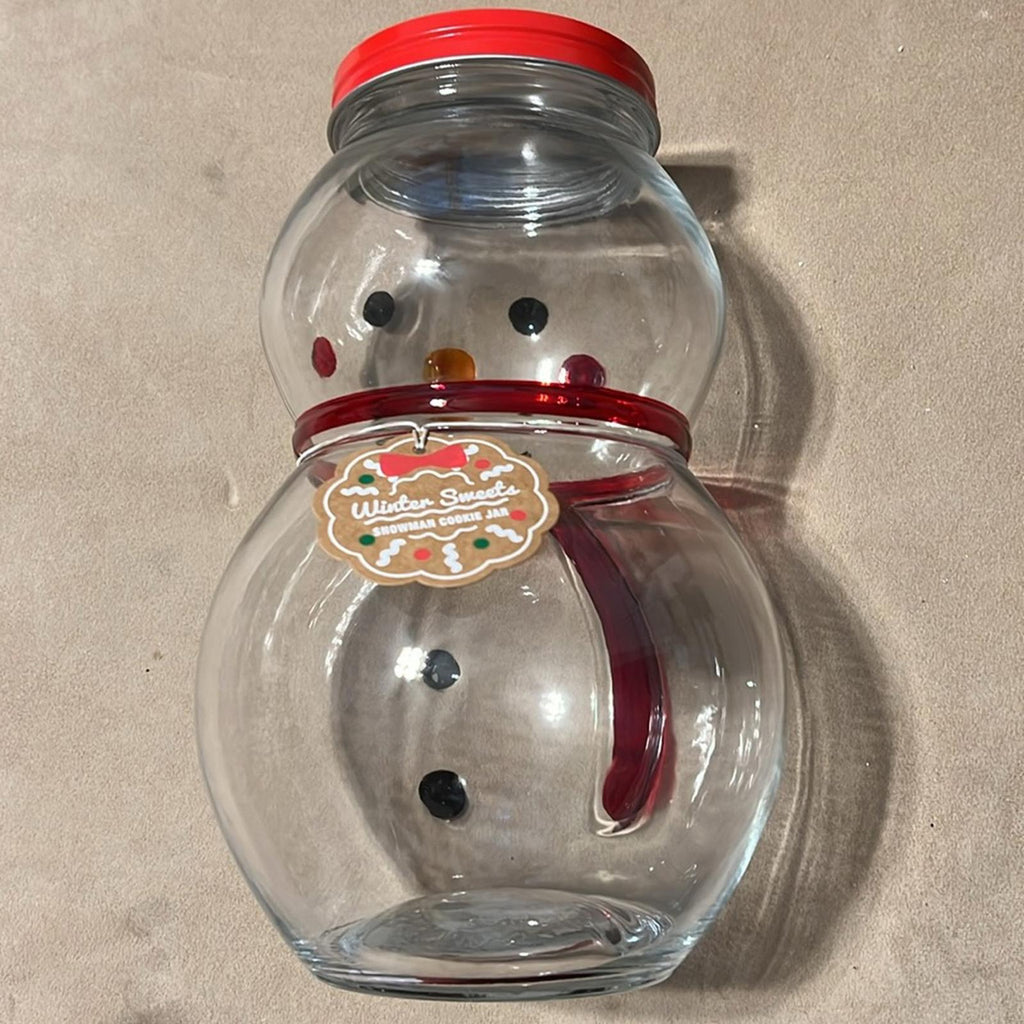Sleigh Bell Bistro Winter Sweets Snowman Cookie Jar 4.2L (143.1 Oz.) New w/Tag