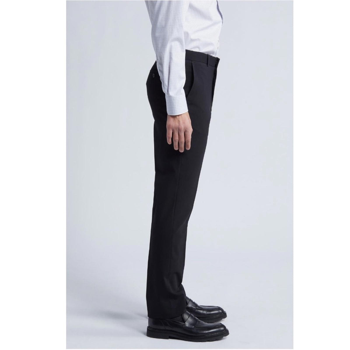 Nordstrom Trim Fit Tuxedo Stripe Black Dress Pants, Size 40W X 32L New w/Tag