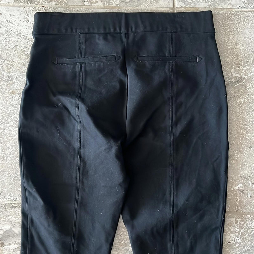 Spanx Black Ponte Straight Leg Stretch Pull-On Pants, Size XL NEW w/Tag $138