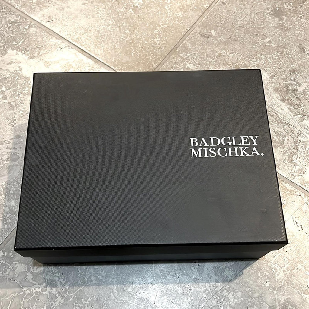 Badgley Mischka Urbana Strappy Heeled Sandals, Rose Gold, Size 7 NEW w/DustBag