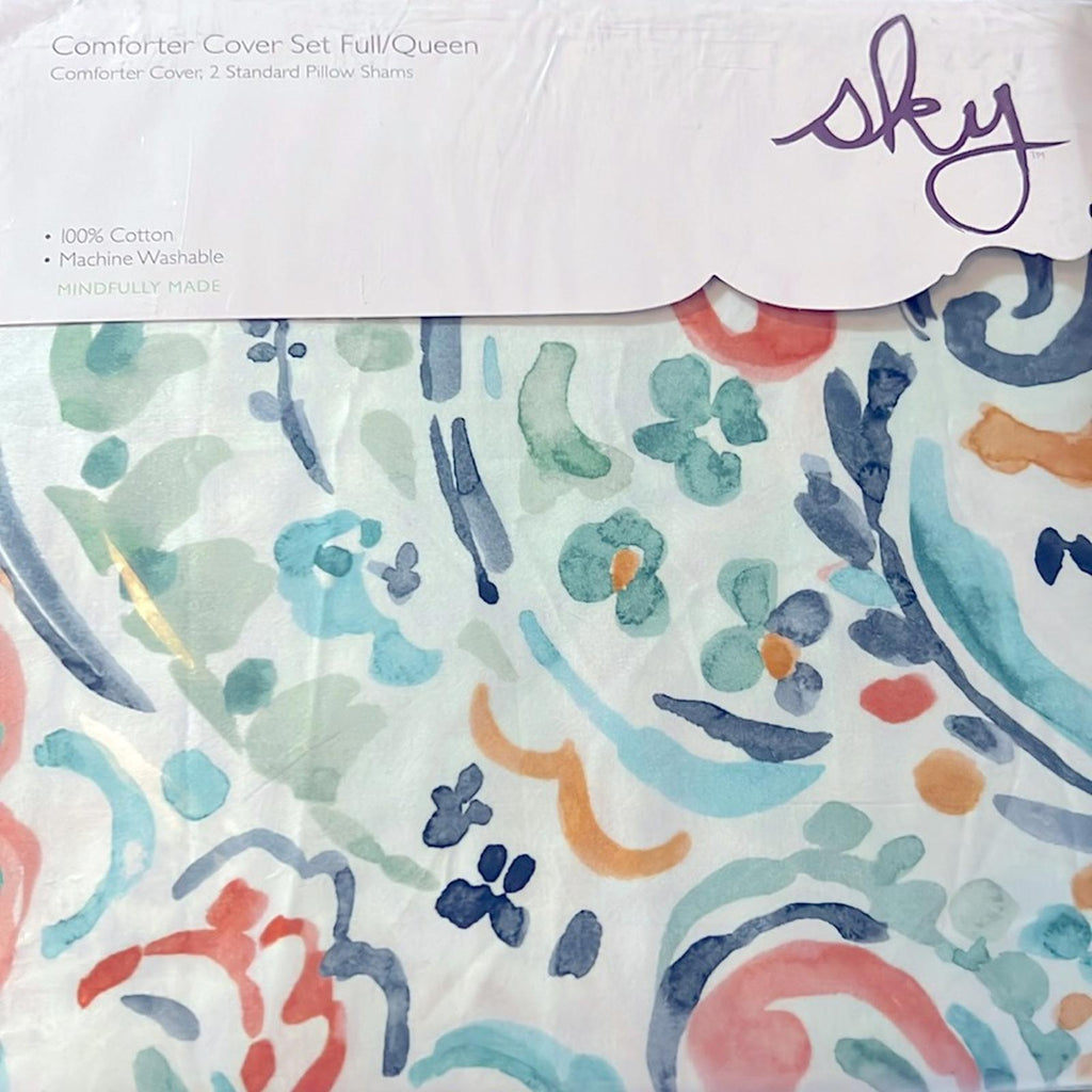 SKY Ophelia Full/Queen Duvet Cover Set & 2 Standard Pillow Shams NWT $295