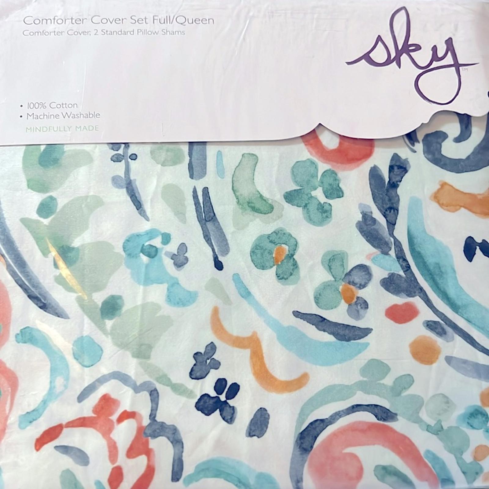 SKY Ophelia Full/Queen Duvet Cover Set & 2 Standard Pillow Shams NWT $295