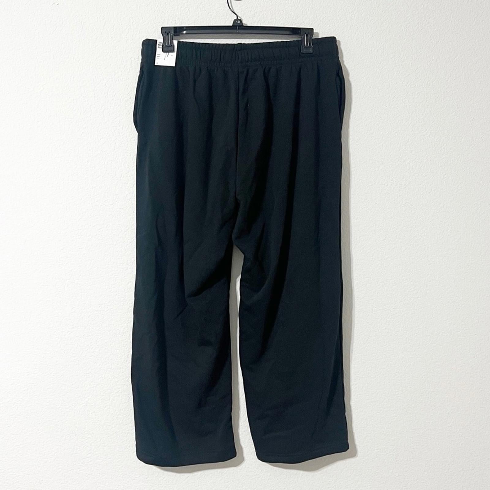 Nike Sportswear Club Fleece Mid-Rise Wide-Leg Sweatpants in Black, Size 1X, NEW