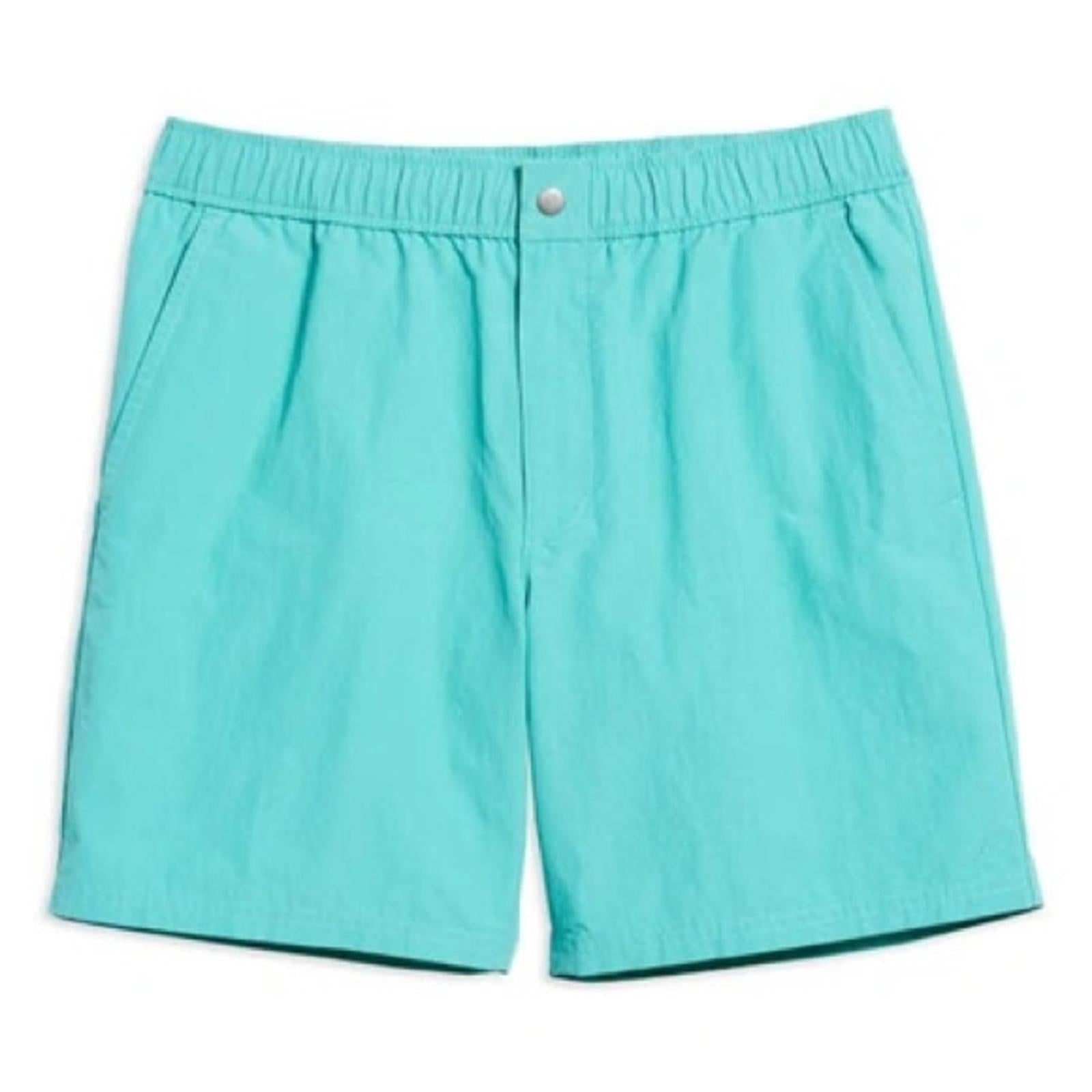 Rag & Bone Men's Eaton Tech Cotton Shorts in Teal, Size XL New w/Tag $195