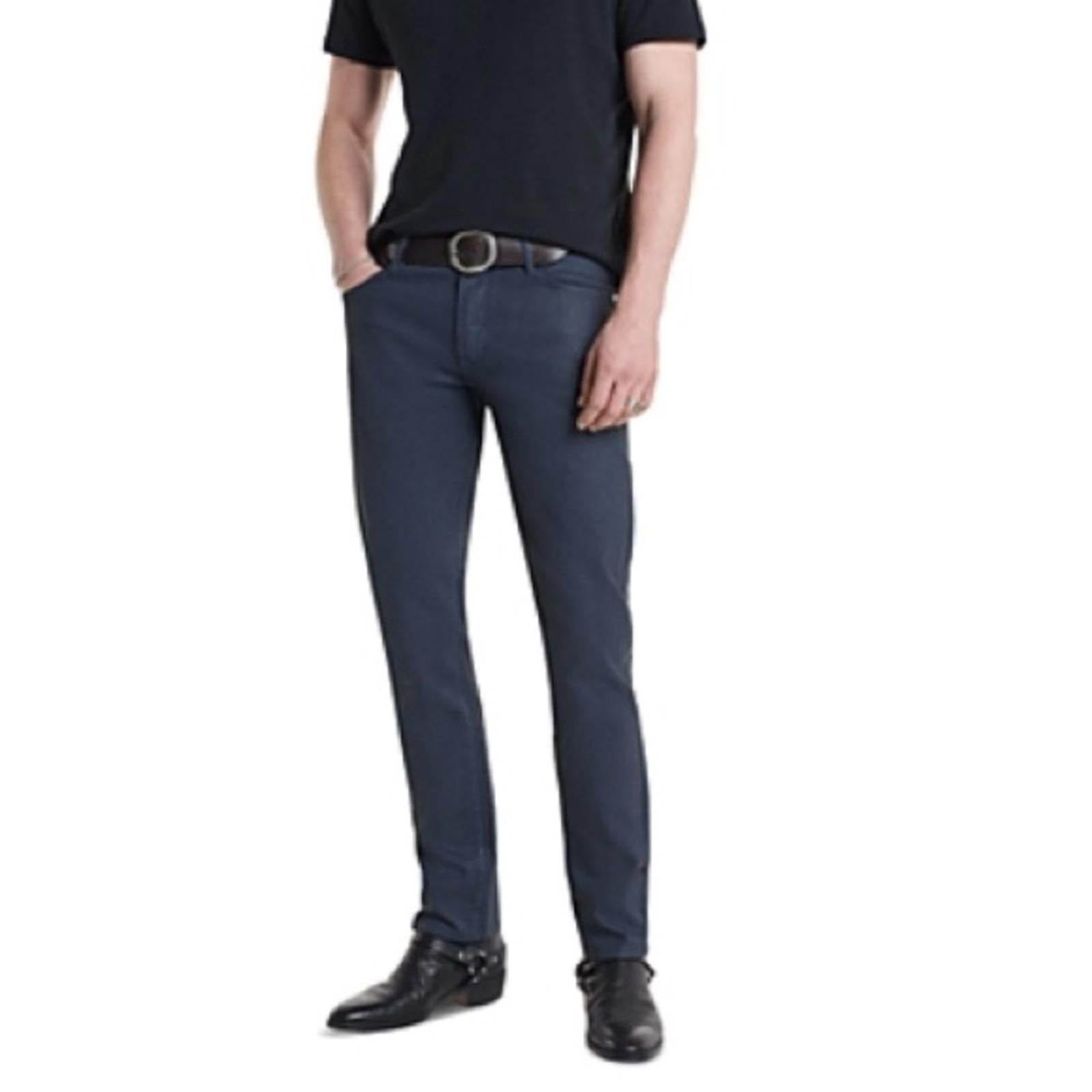 John Varvatos Coated Navy Jeans, Size 31 New w/Tag $368