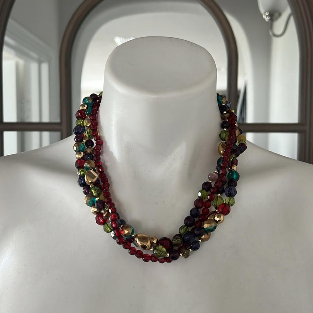Beaded Necklace, Multicolor