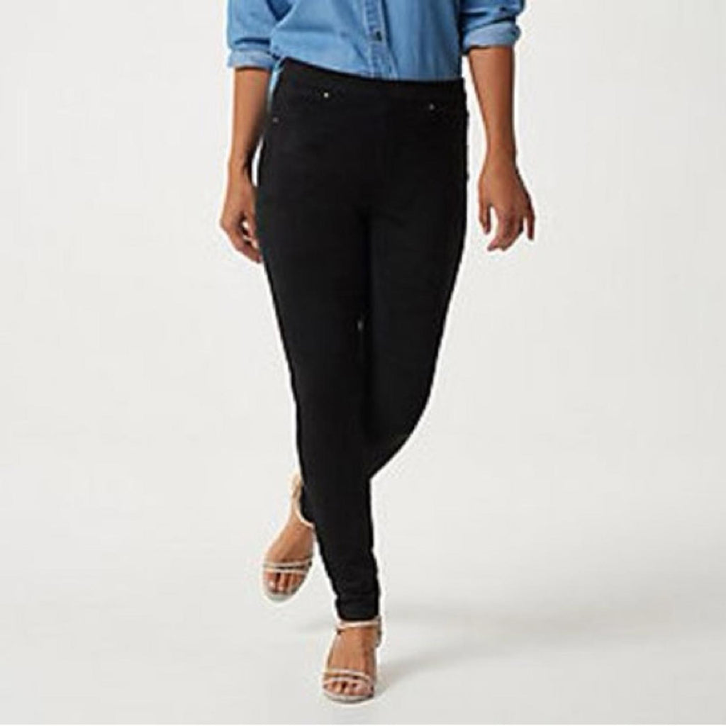New Susan Graver Plus Size Pull-On Pants in Black, Petite 4X New in Packaging