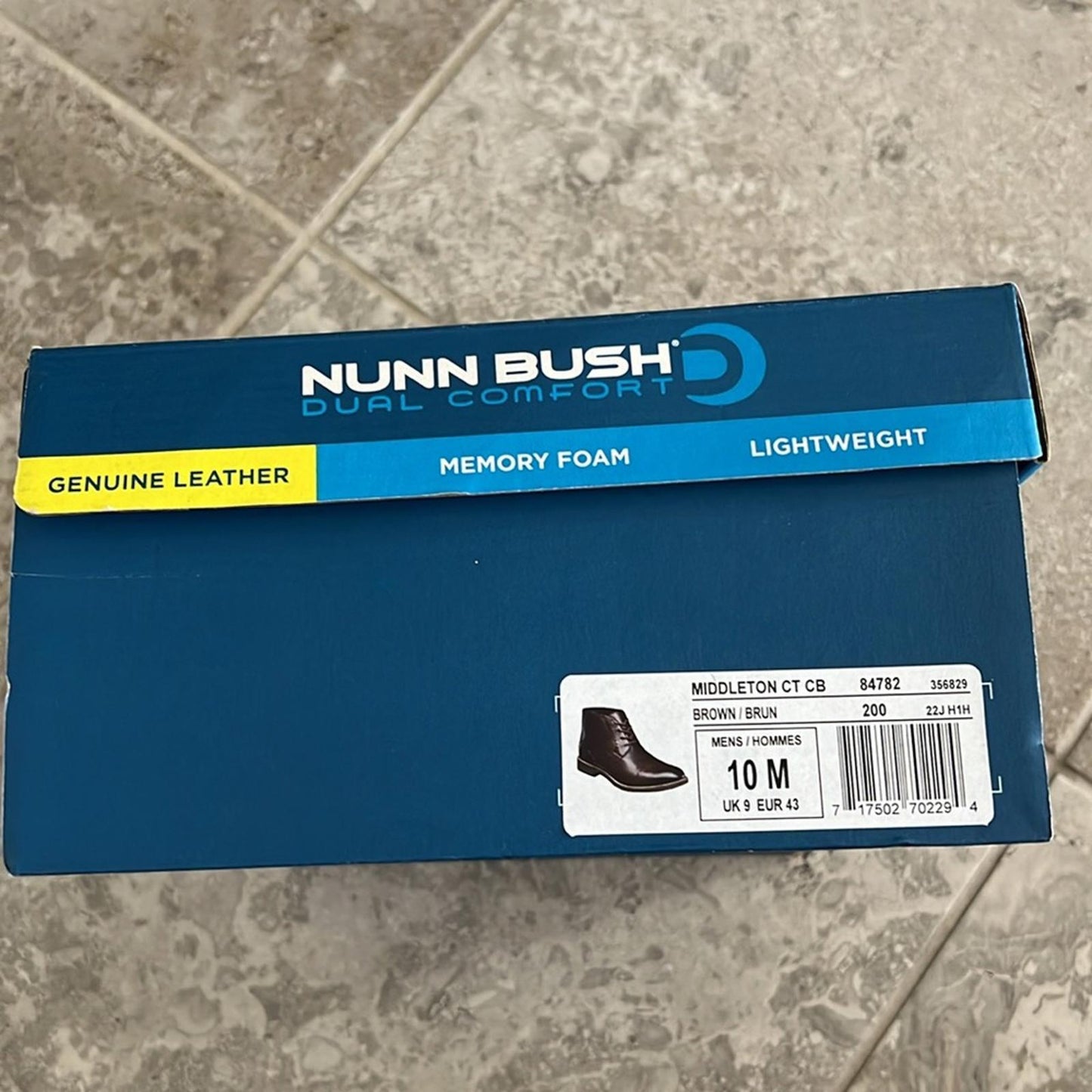 Nunn Bush Middletown Medium Cap Toe Chukka Boots in Brown, Size 10 New in Box